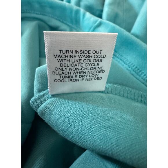 Juicy Couture Blue Crush Large Velour Hoodie 95% Polyester 5% Spandex NWT - Picture 13 of 15